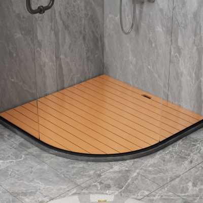 卫生间淋浴房防滑垫防腐木踏板地板PS仿木免漆洗澡间隔水踏板脚垫