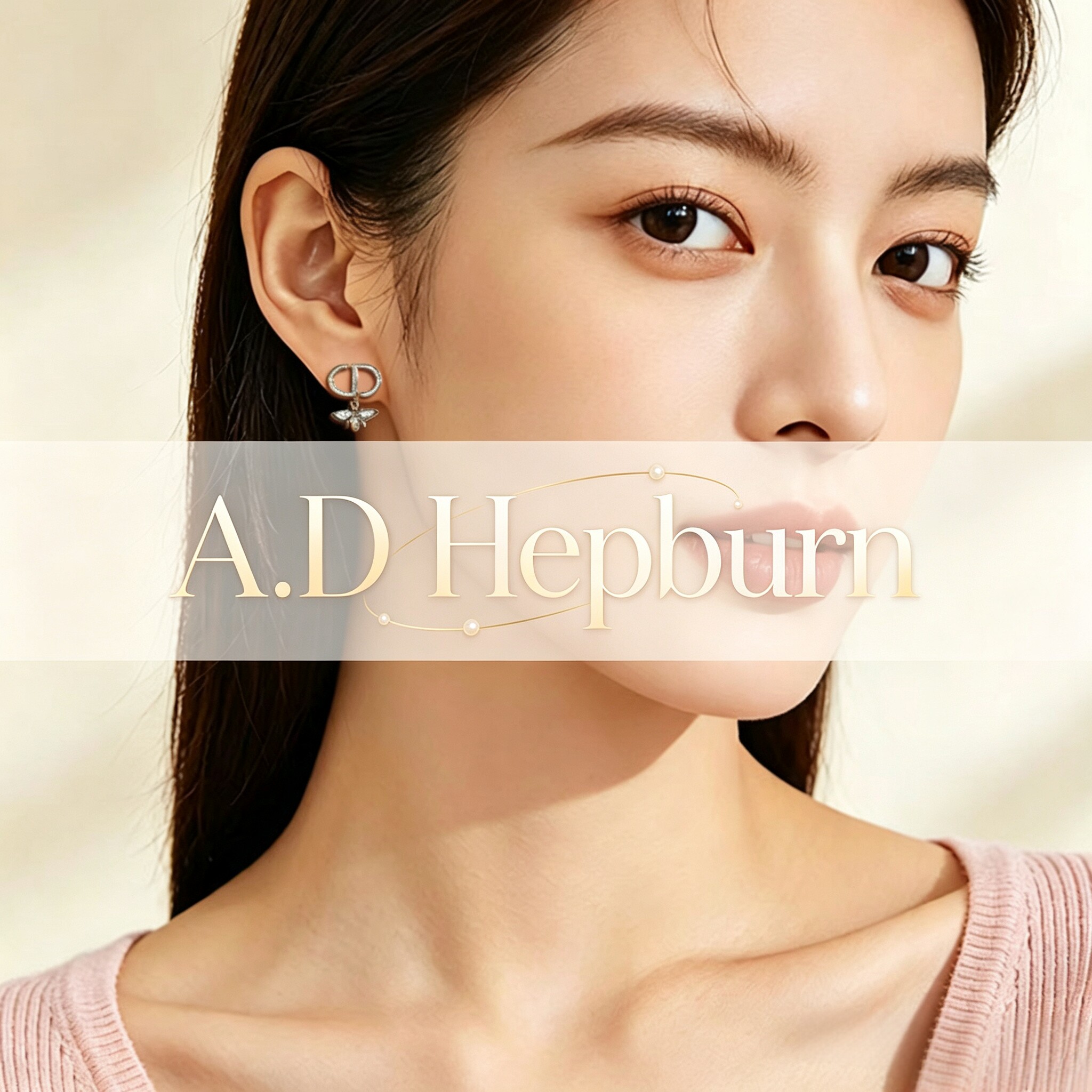 A.DHepburn蜜蜂银针耳钉百搭女