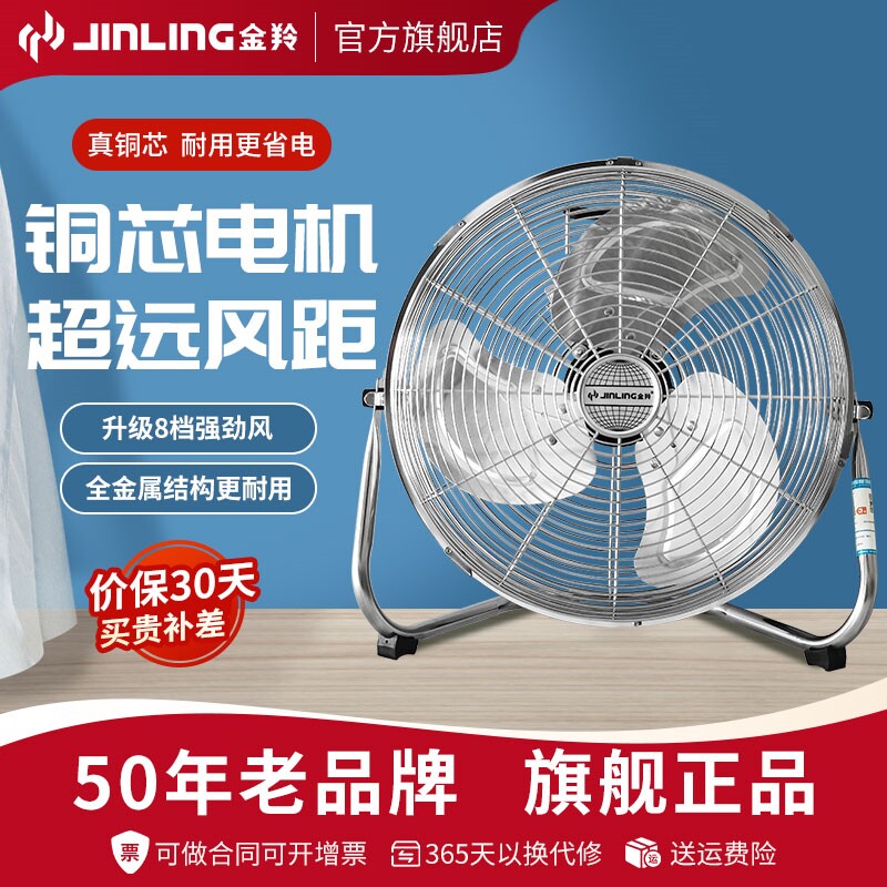 金羚风扇家用趴地风扇坐地扇落地