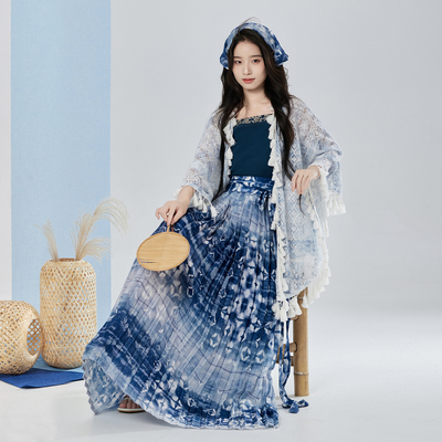 星河汉歌百迭裙套装女2026新款