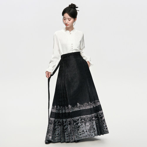 星河汉歌马面裙套装女新中式汉服