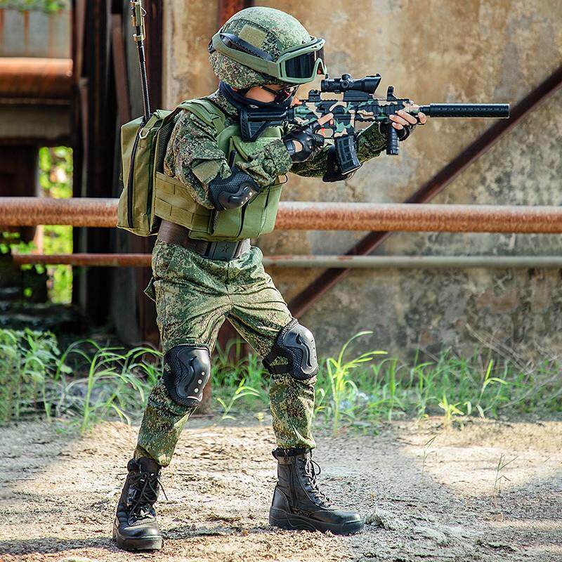 儿童迷彩服套装男女童户外特种兵战术夏令营长袖作训服表演演出服