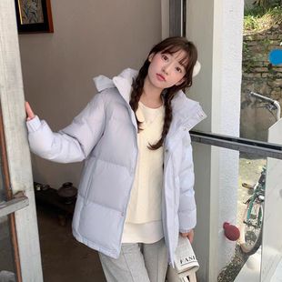 亮世秋同款羽绒服男女短款冬季2025新款加厚立领面包情侣宽松中戏