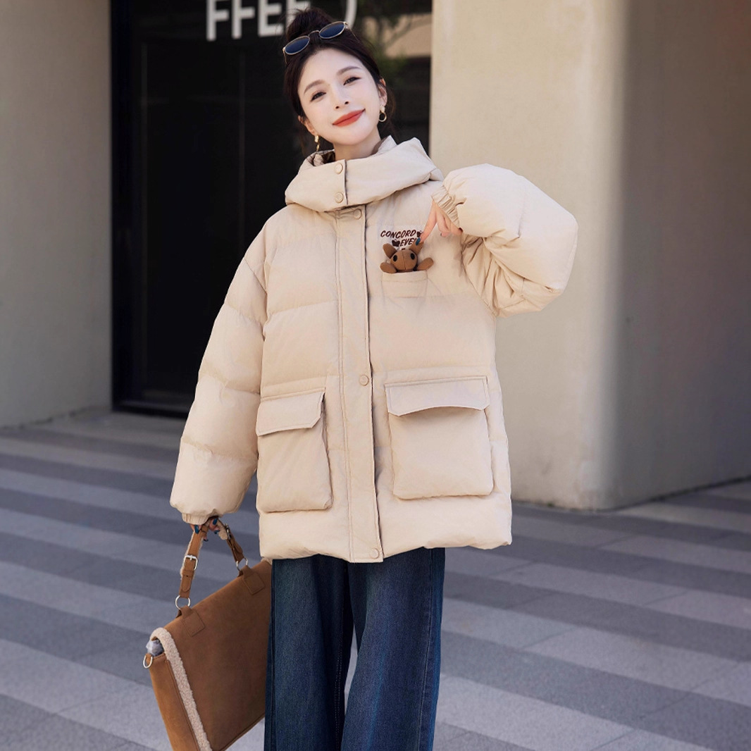 新国标90白鸭绒加肥加大码胖mm200斤中长款孕妇羽绒服外套女2503