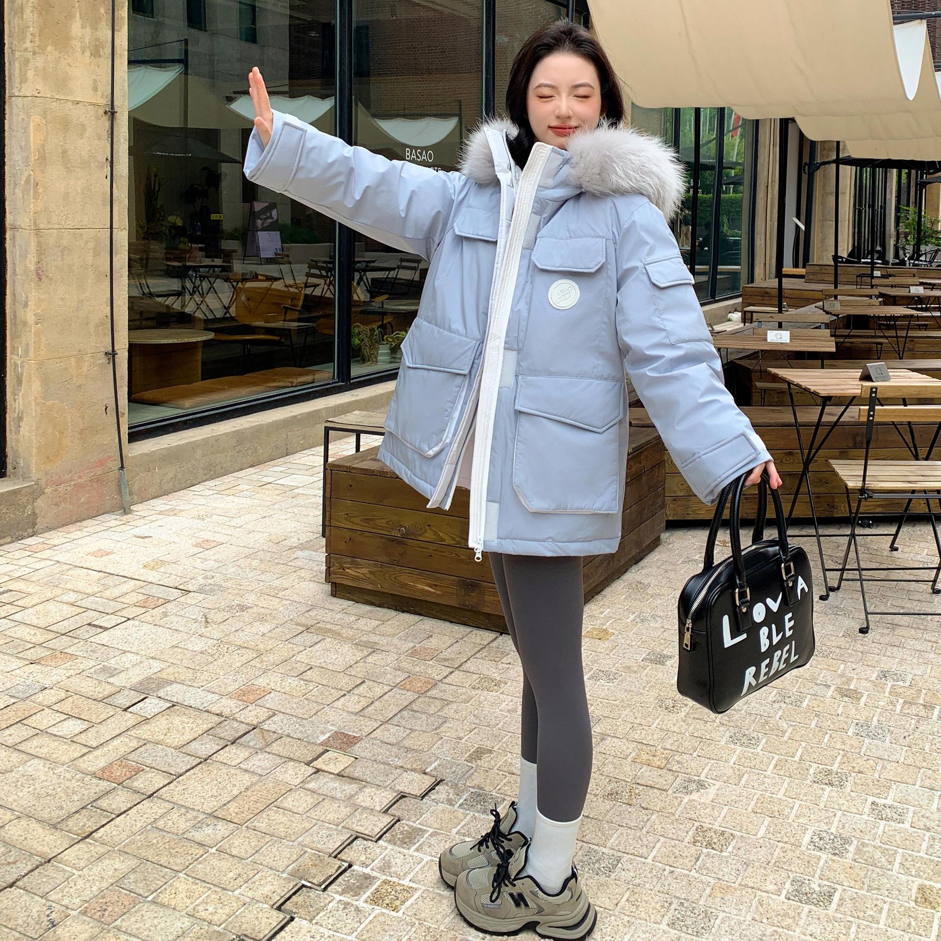 2024新款胖mm300斤加肥加大码派克中长款孕妇羽绒服女特大码2445