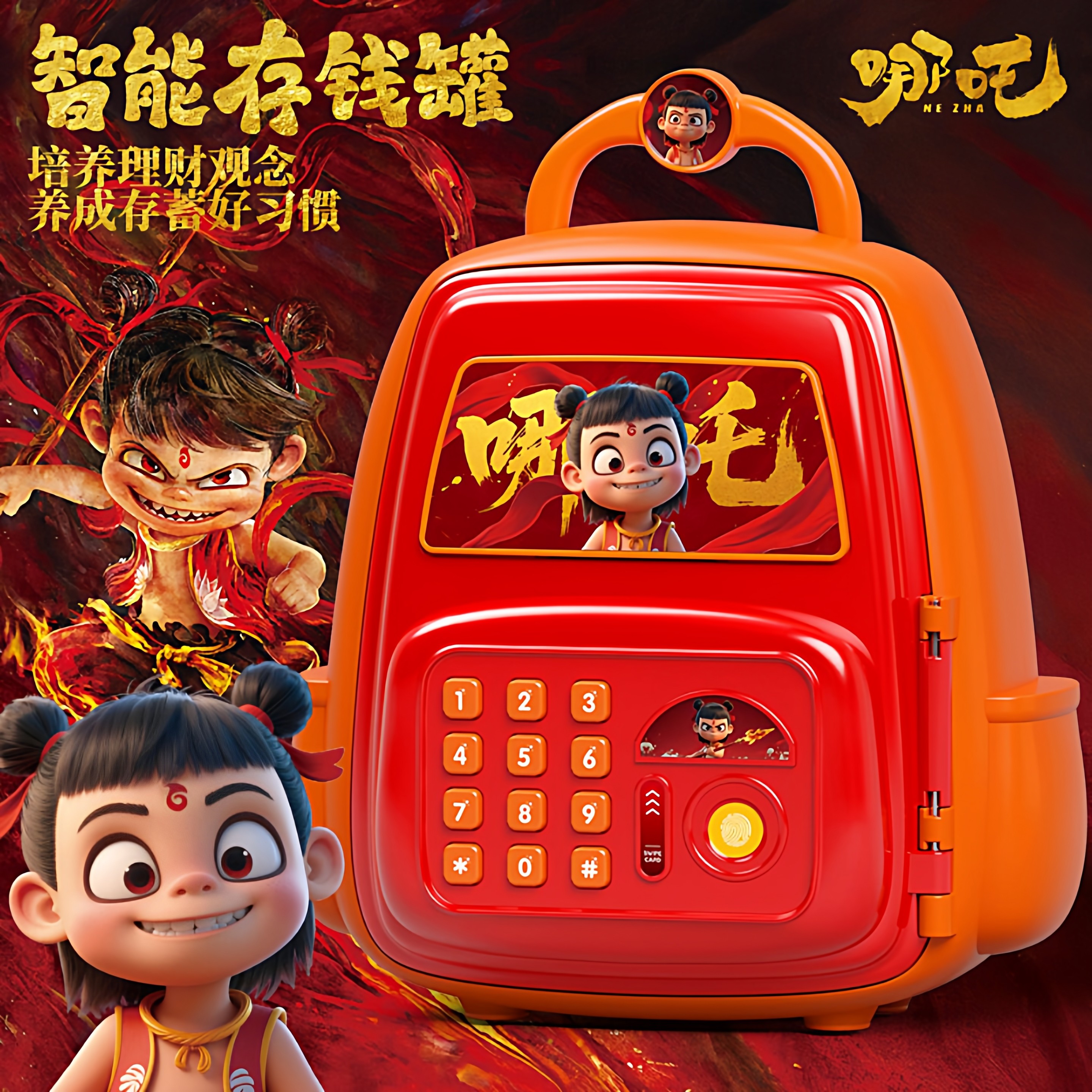 哪吒儿童书包存钱罐2026新款