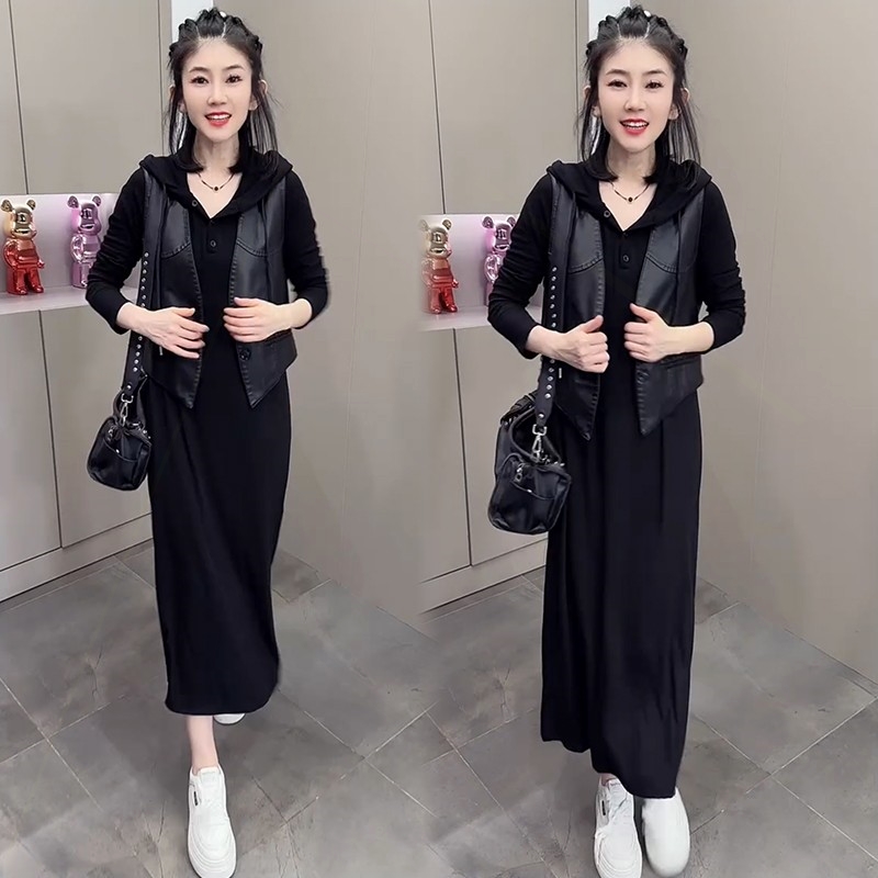 尚显瘦气质网红高档洋气女马甲裙