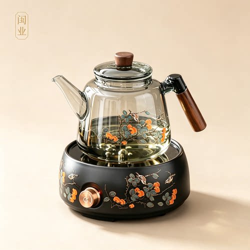 电陶炉煮茶器加厚耐热玻璃煮茶壶
