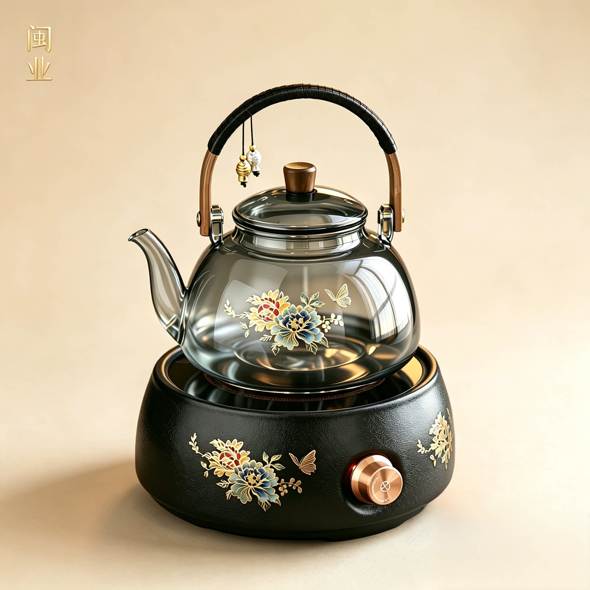电陶炉煮茶器玻璃煮茶壶养生家用围炉烧水带保温2025新款茶具套装