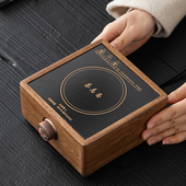 黑晶炉胡桃木煮茶炉围炉煮茶器玻璃烧水壶家用电热泡茶炉茶具泡泡