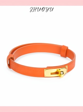 灼欲真皮puppy项圈颈环锁骨链