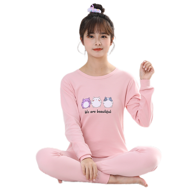 秋冬季女大童内衣套装
