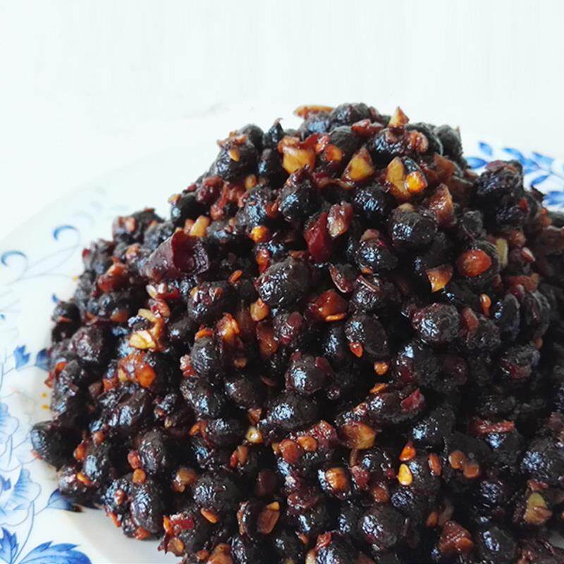 热销香辣开味豆豉湖北黑酱豆子土特产农家自制豆丝下饭黄豆酱袋装