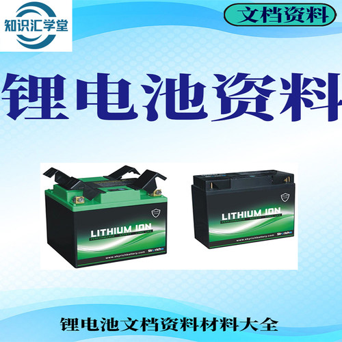 锂电池文档资料大全材料研发正极材料培训PACK知识生产技术资料集