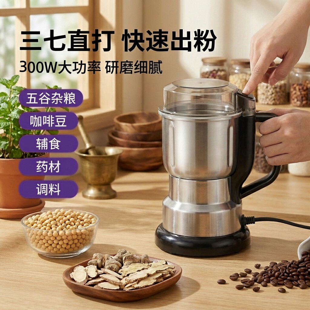 家用小型粉碎机研磨机中药材超细