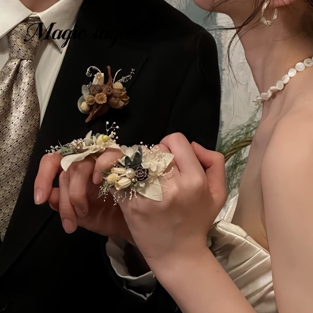 抖音爆款求婚永生花diy婚礼戒指图片