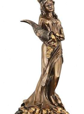 欧式财富女神开业礼品摆件办公室店铺开店送礼创意家居装饰品