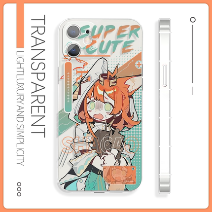 日系卡通猫猫莎草手机壳硅胶苹果16二次元vivos30适用于iQOOz9一加12小米15红米note13t荣耀400oppok11魅族20