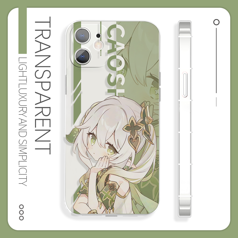 创意草神纳西妲苹果16pro手机壳13二次元小米15真我vivos18适用于iQOOz9魅族21红米k70至尊版oppok11一加ace3