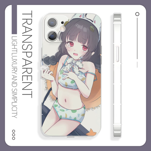 碧蓝档案美游泳装清凉一夏甜妹苹果11手机壳适用于11pro小米12OPPOA1红米K40荣耀60软iQOO13华为p30一加12Pro