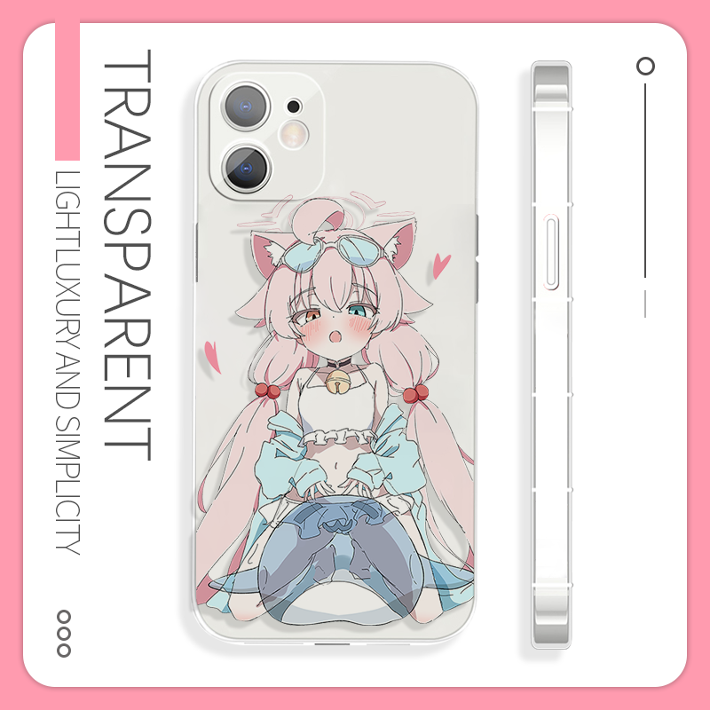 娇羞星野与史莱姆苹果16pro手机壳红米k80硅胶二次元vivos20适用于iQOO12魅族21oppok11x小米15一加13三星s24