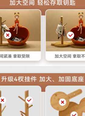 入户门玄关泡泡女孩放钥匙篮子装饰钥匙收纳摆件乔迁新居礼品轻奢