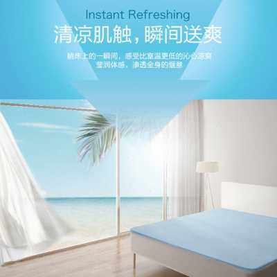 眠趣2023新款云母冰丝凉席高端床笠款夏季三件套可水洗机洗冰丝席
