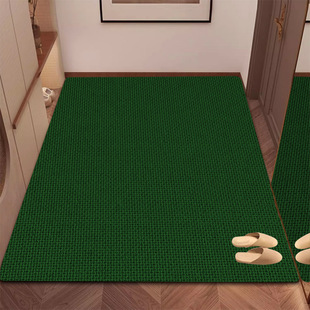 高级法式 绿色入户门地垫客厅整铺地毯门垫进门耐脏吸水脚垫子定制