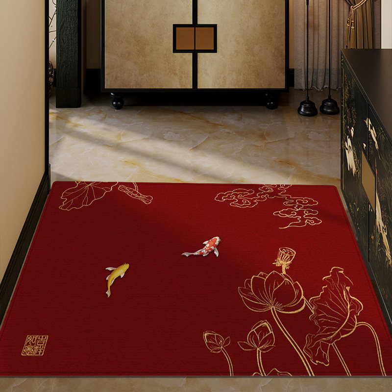 开运风水地毯红色入户门地垫大门口进门蹭脚垫整铺玄关整铺垫定制,居家布艺,入户地垫,淘宝优惠券,粉丝福利购,淘宝优惠卷