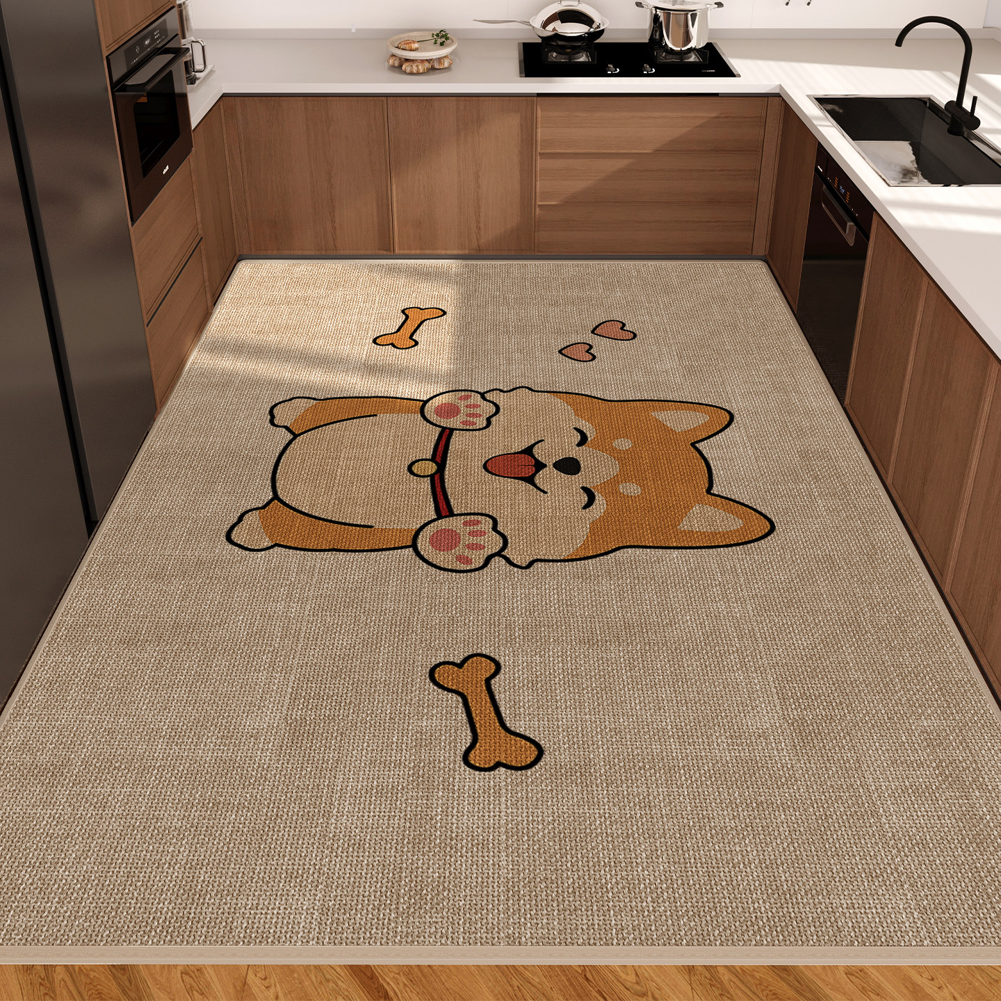 厨房地垫防油防滑家用专用吸水脚垫整铺耐脏新款地毯全铺免洗定制,居家布艺,厨房地垫,淘宝优惠券,粉丝福利购,淘宝优惠卷