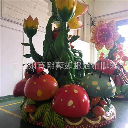 厂家大型户外玻璃钢巡游花车商业宣传车动物彩车船舶花车