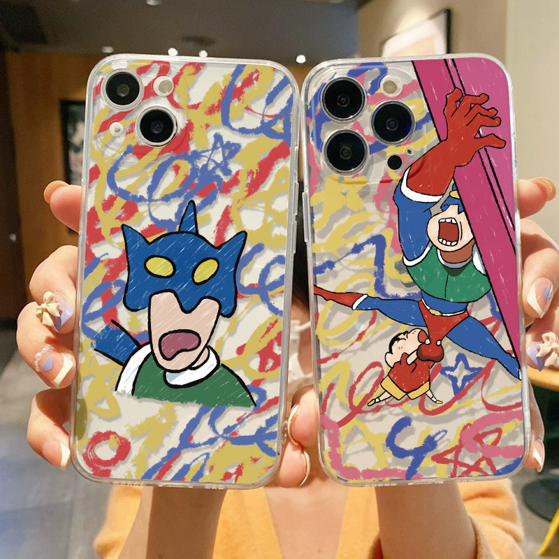 蜡笔小新透明卡通可爱手机壳