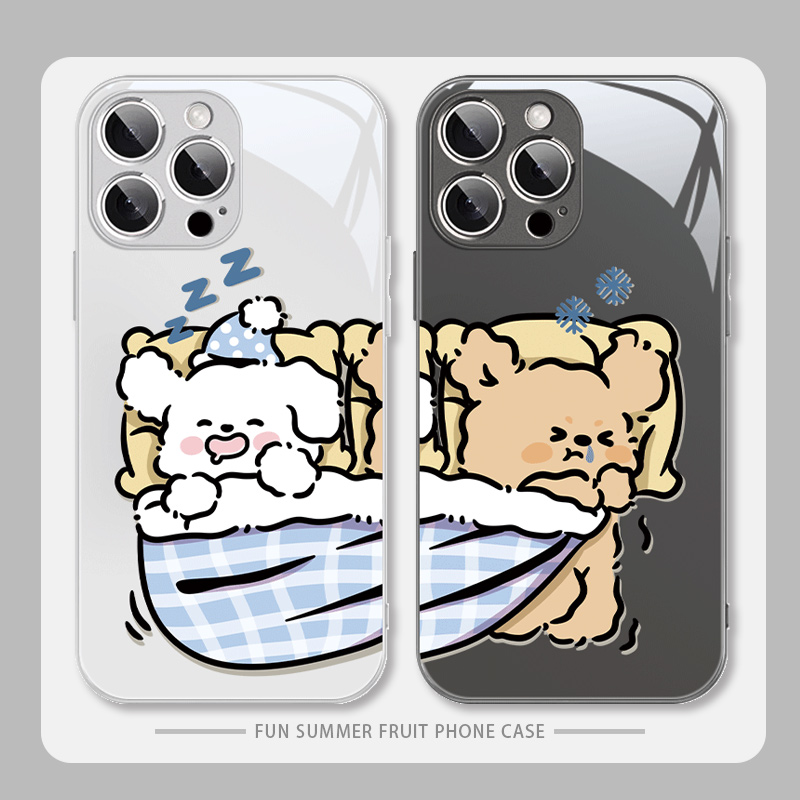 小狗情侣苹果16promax手机壳