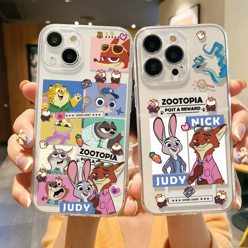 朱迪尼克疯狂动物城透明手机壳