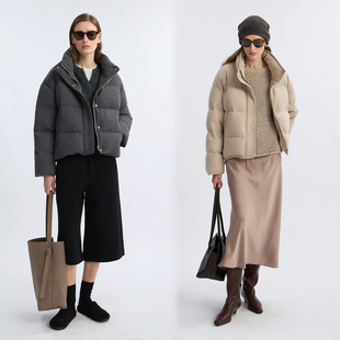 面包服宽松短款 LIAC 新款 2025冬季 立领加厚外套保暖 ROC羽绒服女款