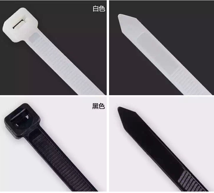 厂家直销永达塑料扎带 8*500mm 自锁式尼龙扎带捆绑 200条白黑色