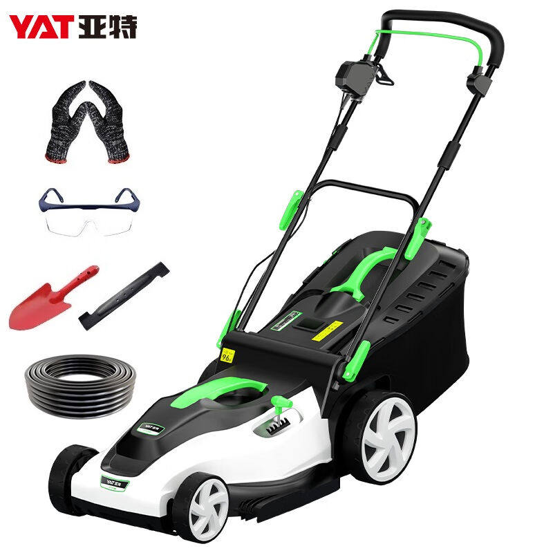 亚特(yat)yt5147电动割草机手推式小型家用草坪修剪机除草机电动