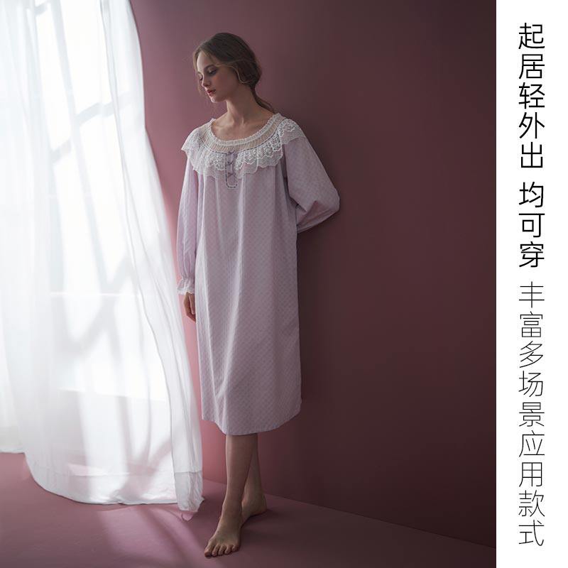 居家睡裙春秋款微瑕疵捡漏宫廷风