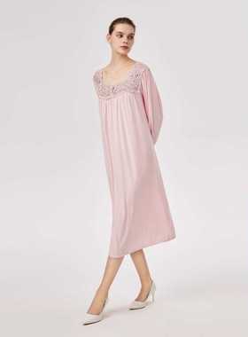 【微瑕疵捡漏】CABRIDA嘉德丽亚莫代尔长袖家居睡裙CNW4C703C2