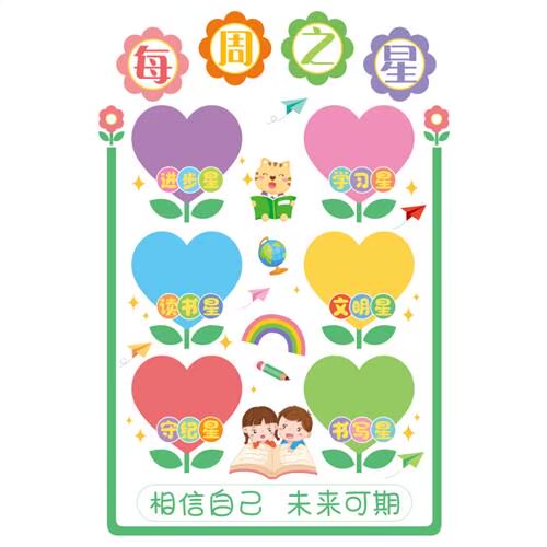 .幼儿园环创贴纸小学教室布置装饰贴画每周之星墙贴班级文化主题.