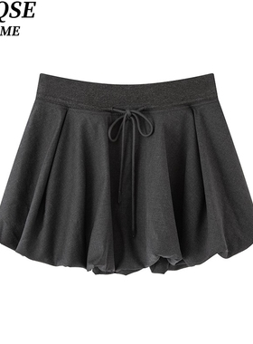 艾诺丝旺京官方旗舰店2025年秋季新款A字裙百搭半身腰裙女4133