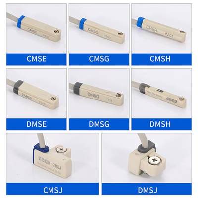 亚德客型磁性开关电子式CMSG/CMSJ/CMSH/DMSG/DMSHDMSJ气缸传感器