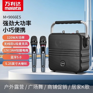 万利达9066ES蓝牙带OTG直播音响外手提便携式 家用k歌广场舞音箱户