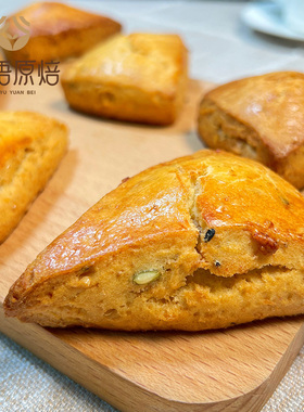 全麦司康饼健身代餐英式低非贝果饱腹早餐卡零食全麦面包