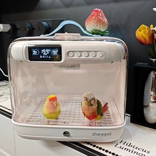 【有现货】希格尔鹦鹉智能便携保温箱加湿净味可放灰机移动温巢