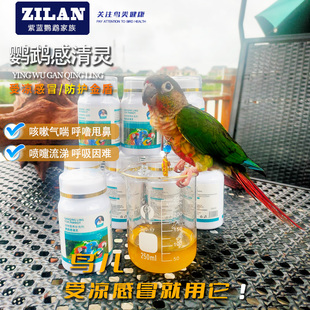 鹦鹉感冒药鸟专用药拉稀气喘咳嗽感冒虎皮玄凤牡丹八哥常用药1瓶