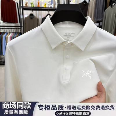 新款男士长袖polo衫速干商务休闲