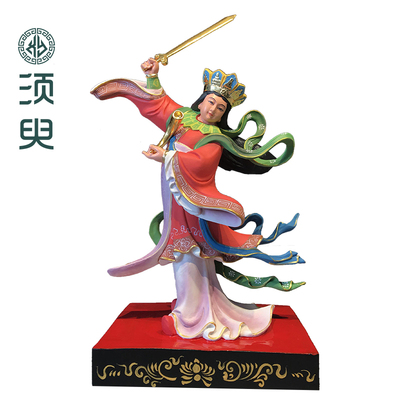 须臾临水夫人木雕天仙定制