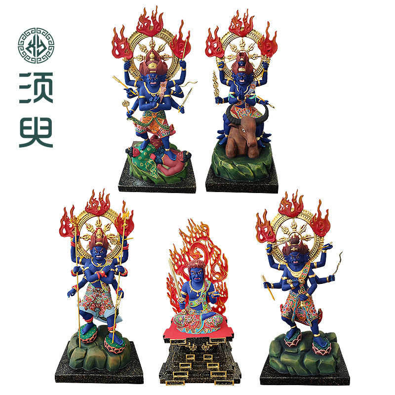 五大明王佛像木雕降三世明王