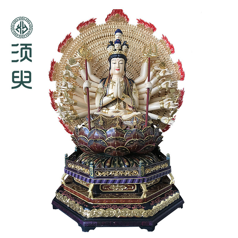 千手观音木雕佛像居家定制